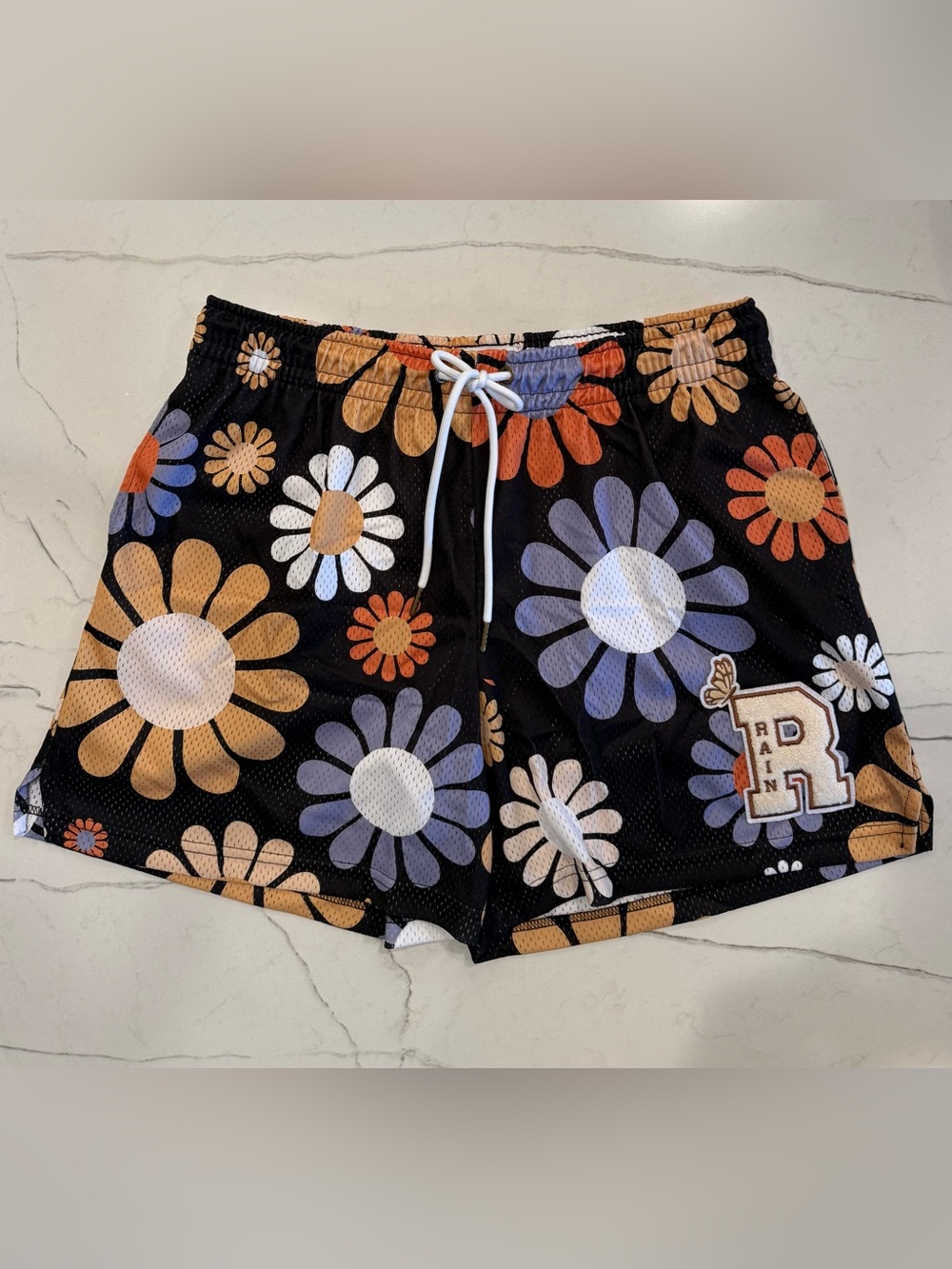 Ryoko Rain Men’s Floral Mesh Shorts, Size XXL, NWOT